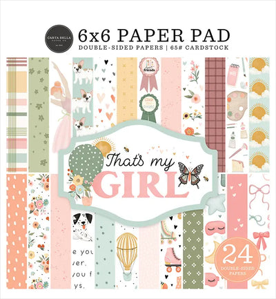 That's My Girl 6" x 6" Paper Pad - Carta Bella