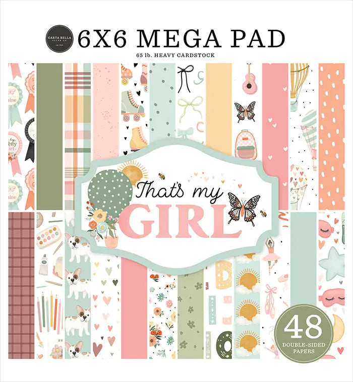 That's My Girl Cardmakers 6" x 6" Mega Pad - Carta Bella