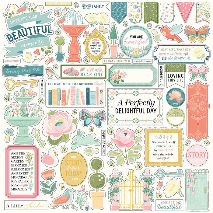 Secret Garden Element Stickers - Carta Bella