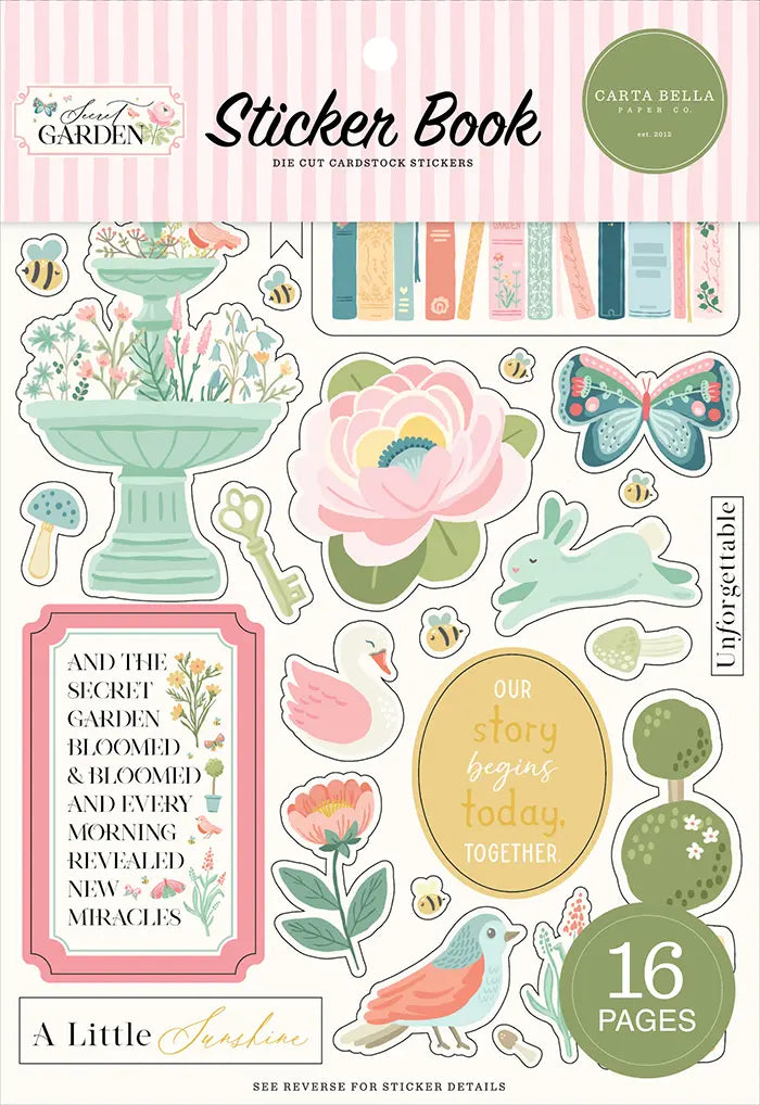 Secret Garden Sticker Book - Carta Bella