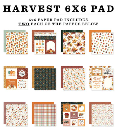 Harvest 6" x 6" Paper Pad - Carta Bella