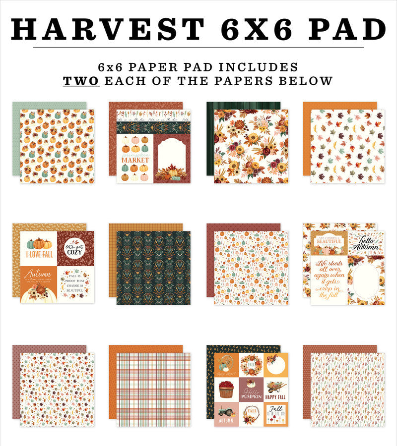 Harvest 6" x 6" Paper Pad - Carta Bella