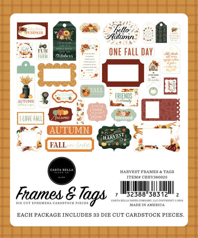 Harvest Frames & Tags - Carta Bella