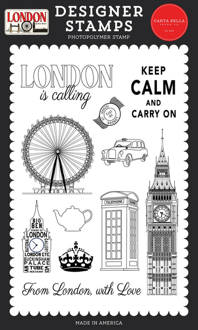 London Is Calling Stamp Set - Carta Bella