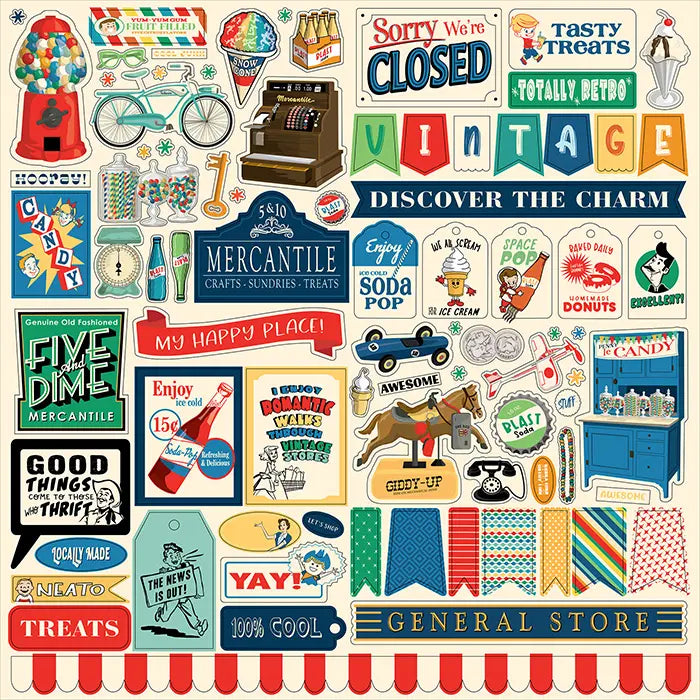 Mercantile Element Stickers - Carta Bella