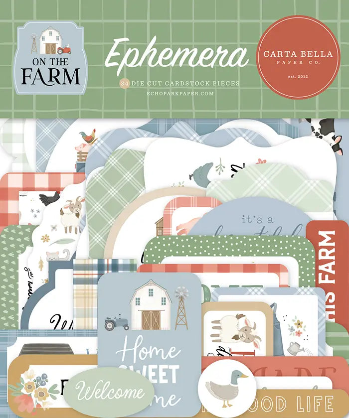 On The Farm Ephemera - Carta Bella