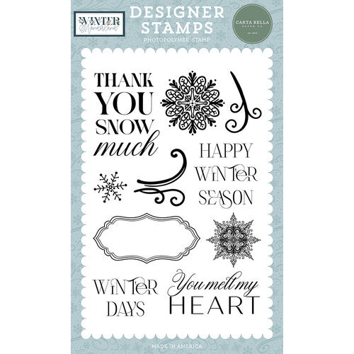 Happy Winter Season Stamp Set - Winter Wonderland - Carta Bella