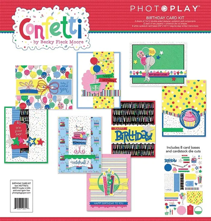 Confetti Birthday Card Kit - PhotoPlay