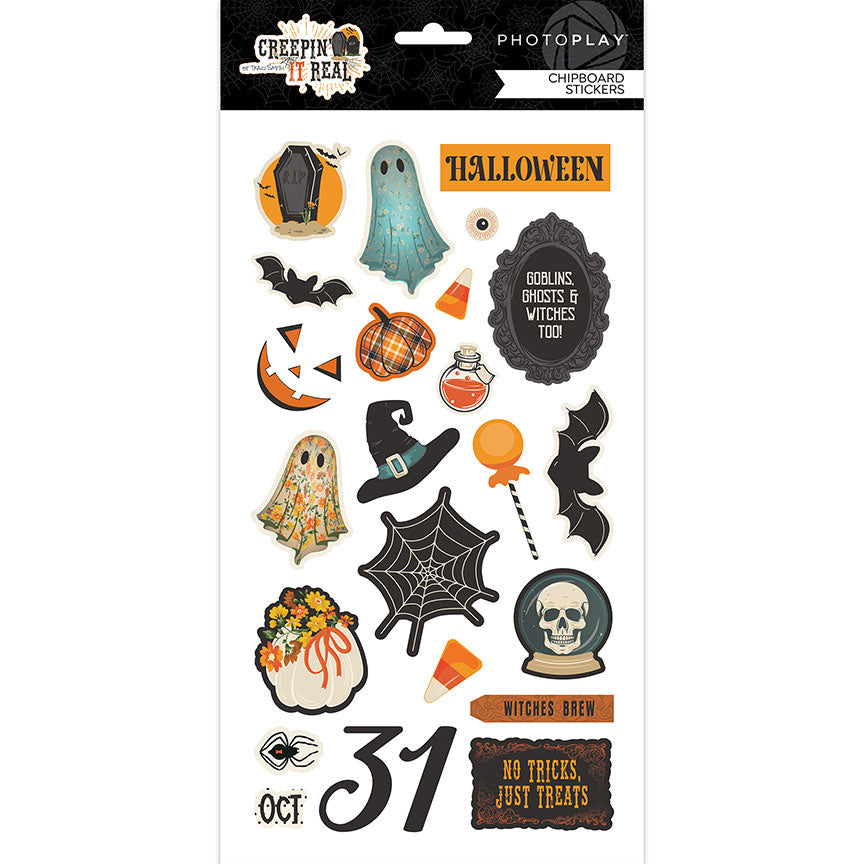 Creepin' it Real Chipboard Stickers - PhotoPlay