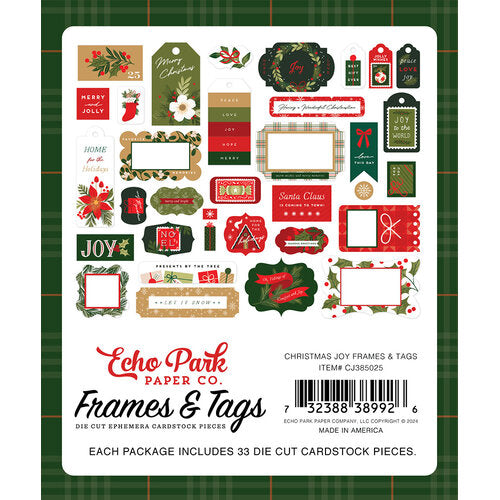 View 2 of Christmas Joy Frames & Tags - Echo Park