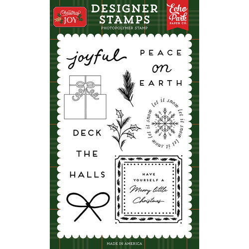 Joyful Sprigs Stamp Set - Christmas Joy - Echo Park