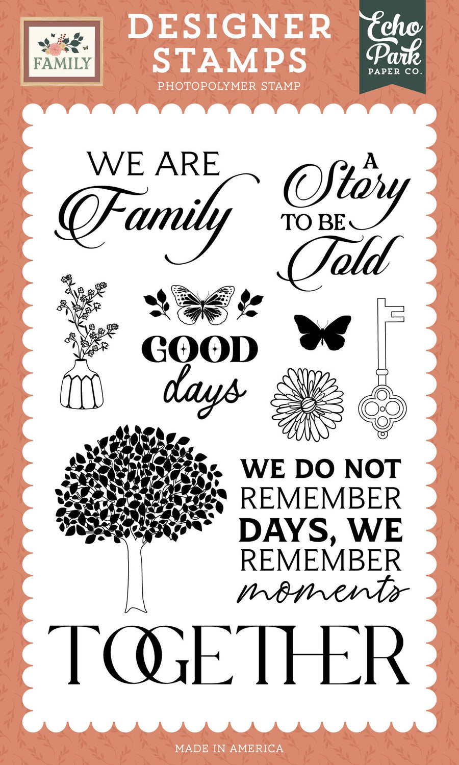 A Story To Be Told Stamp Set - Family - Echo Park