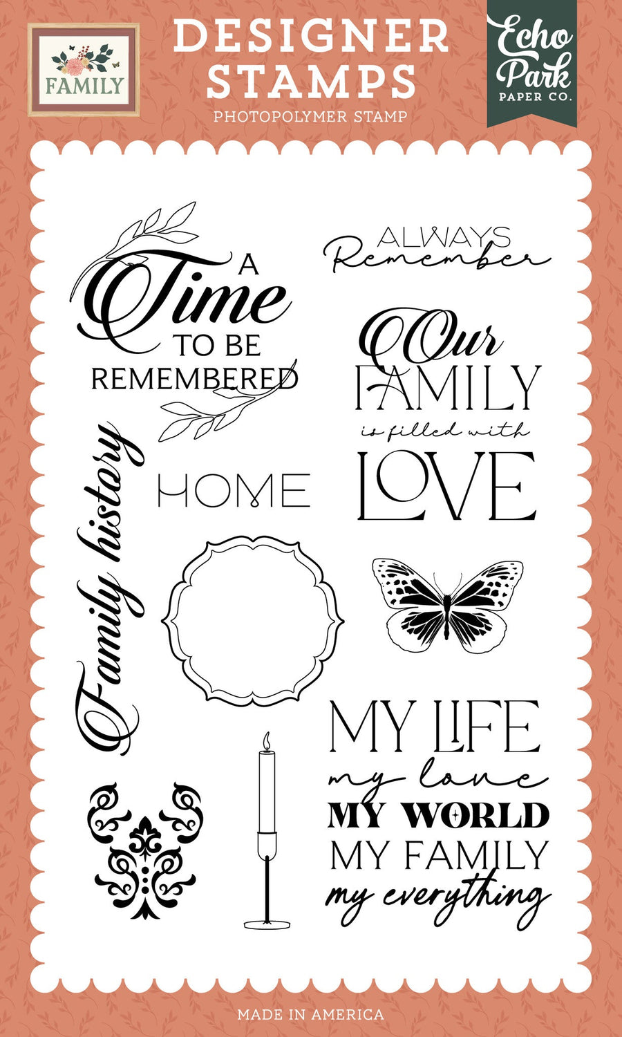 A Time To Be Remembered Stamp Set - Family - Echo Park