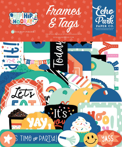 Hip Hip Hooray Frames & Tags - Echo Park