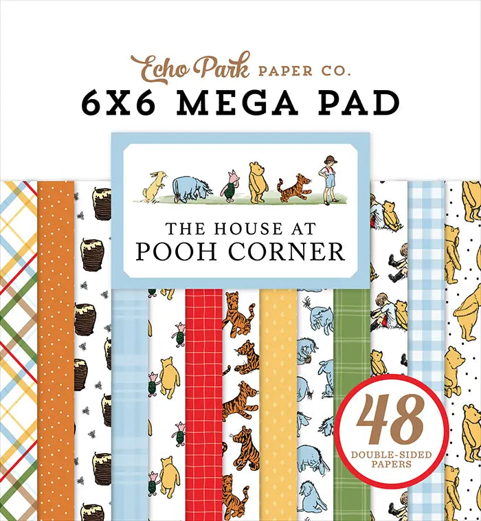 The House At Pooh Corner Cardmakers 6" x 6" Mega Pad - Echo Park