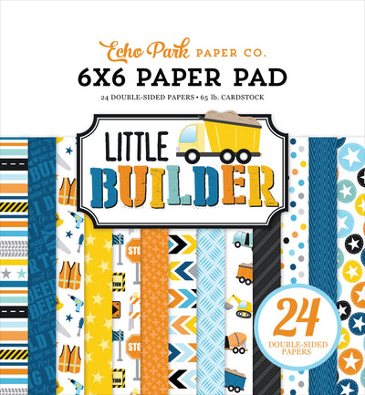 Little Builder 6" x 6" Paper Pad - Echo Park