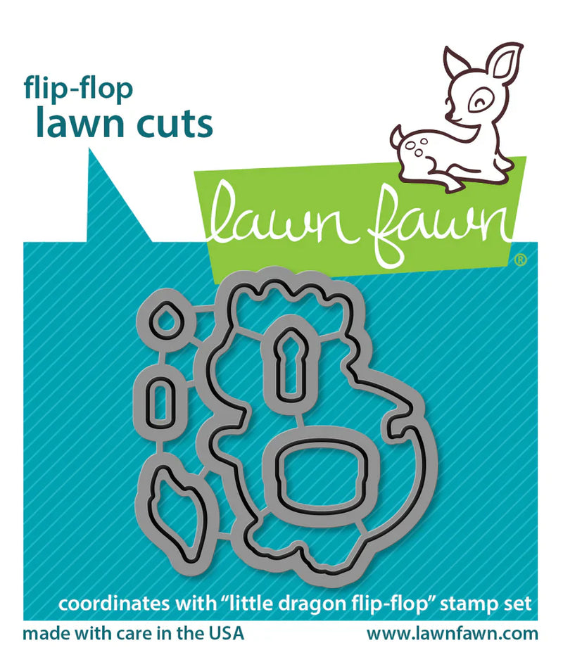 Little Dragon Flip-Flop Lawn Cuts Dies - Lawn Fawn