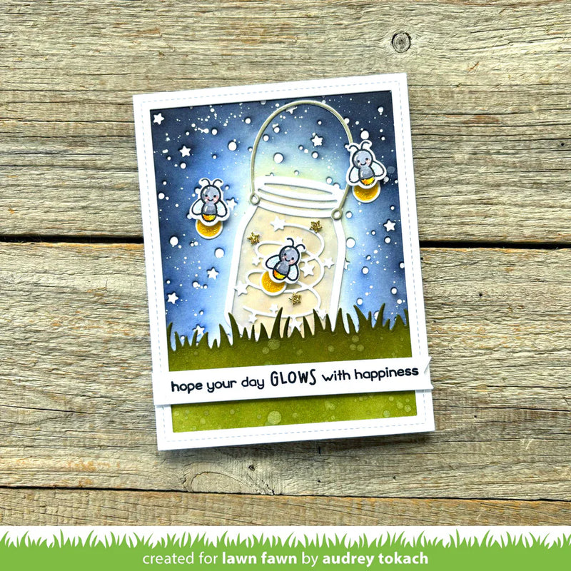 View 5 of Build-A-Drink Mason Jar Add-On: Lantern Lawn Cuts Dies - Lawn Fawn