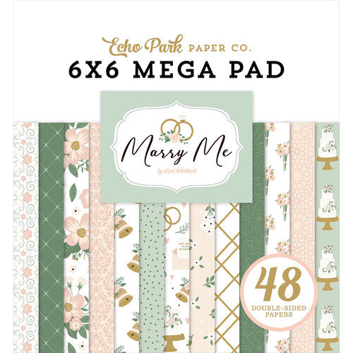 Marry Me Cardmakers 6" x 6" Mega Pad - Echo Park