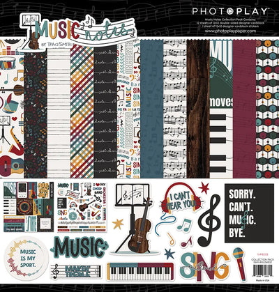 Music Notes 12" x 12" Collection Pack - PhotoPlay