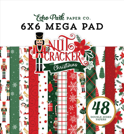 Nutcracker Christmas Cardmakers 6" x 6" Mega Pad - Echo Park 