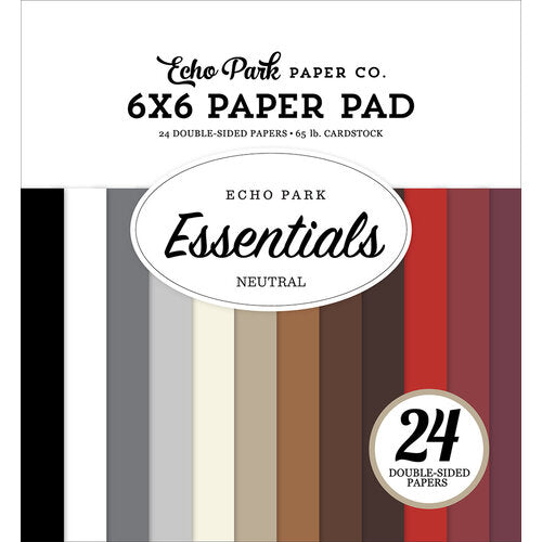 Neutral Essentials 6" x 6" Paper Pad - Echo Park   