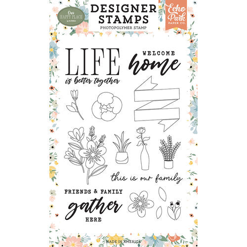 Better Together Banner Stamp Set - Our Happy Place - Echo Park