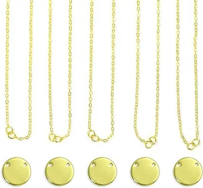 Personal Impressions Gold Plated Large Circle Necklace Kit - Impress Art