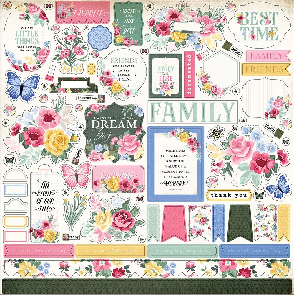 Bloom Element Stickers - Carta Bella