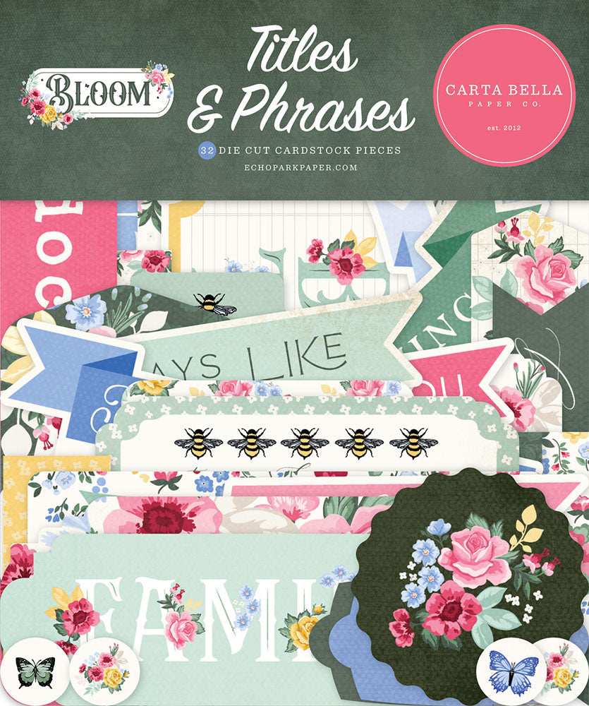 Bloom Titles & Phrases - Carta Bella