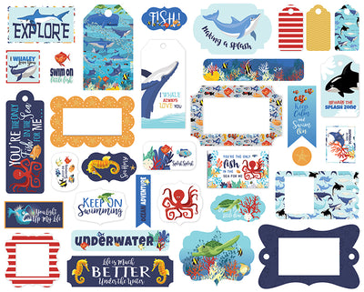 Fish Are Friends Frames & Tags - Carta Bella