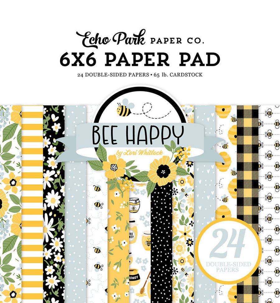 Paper Pad, 6x6 - Bee Happy Collection - Echo Park