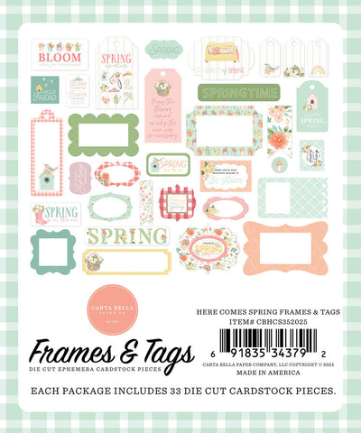 View 3 of Here Comes Spring Frames & Tags - Carta Bella