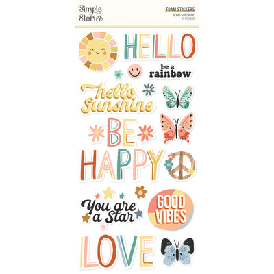 Foam Stickers - Boho Sunshine Collection - Simple Stories