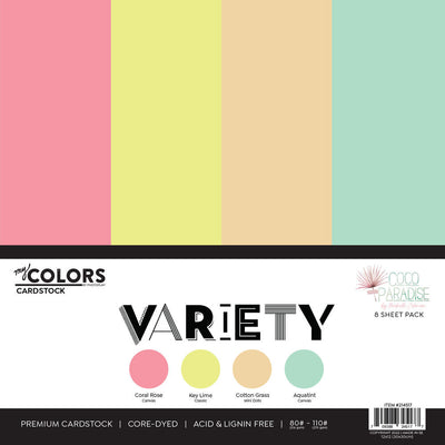 Coco Paradise - Cardstock Variety Pack - 8 sheets - Photo Play