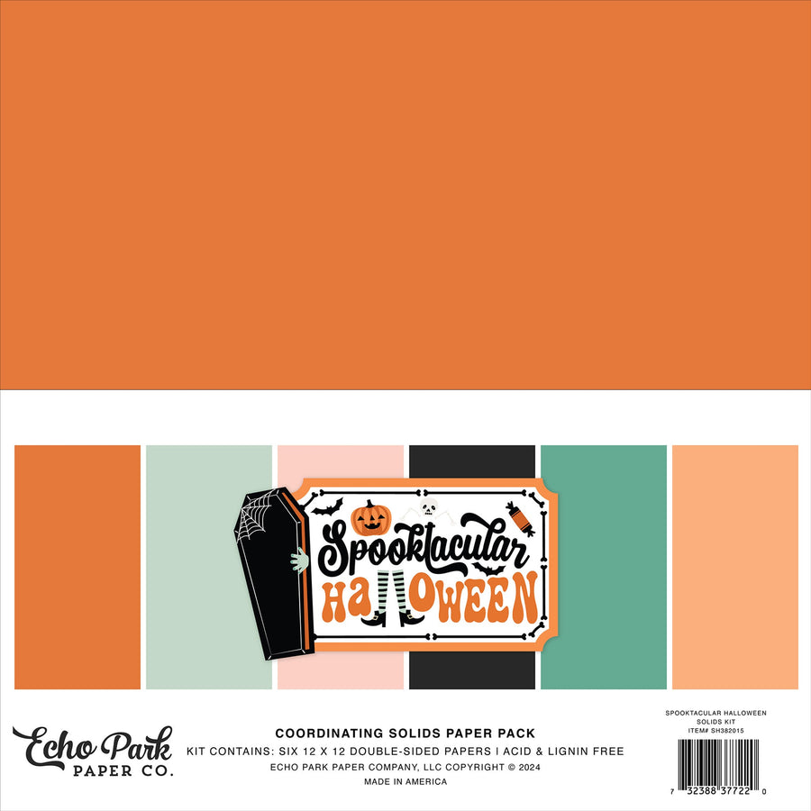 Spooktacular Halloween Solids Kit - Echo Park