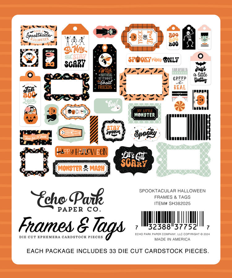 Spooktacular Halloween Frames & Tags - Echo Park