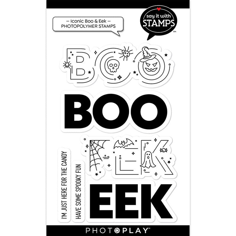 Iconic Boo & Eek 4" x 6" Stamp - PhotoPlay