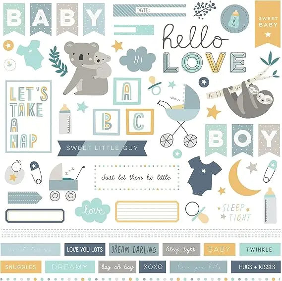 Snuggle Up Boy Element Sticker - PhotoPlay