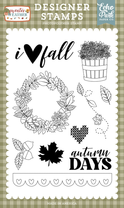 Fall Wreath Stamp Set - Echo Park