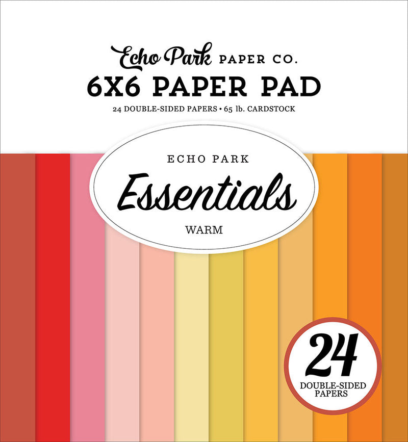 Warm Essentials 6" x 6" Paper Pad - Echo Park   