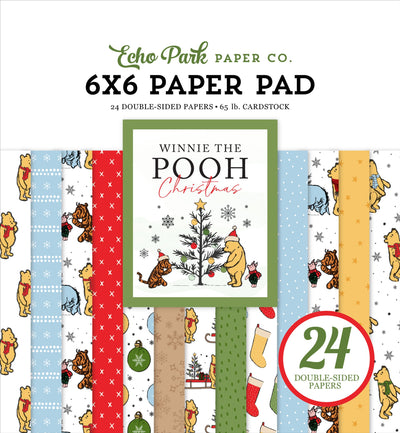 Winnie The Pooh Christmas 6" x 6" Paper Pad - Echo Park