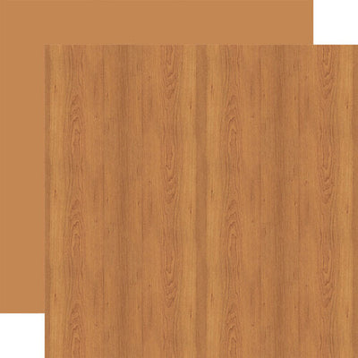 Brown Wood Grain 12" x 12" Patterned Paper - Warm Wood Grain - Echo Park  