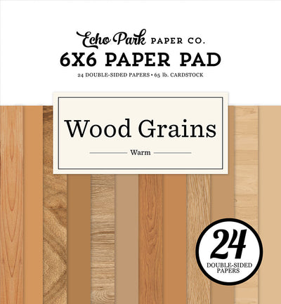 Warm Wood Grains 6" x 6" Paper Pad - Echo Park  