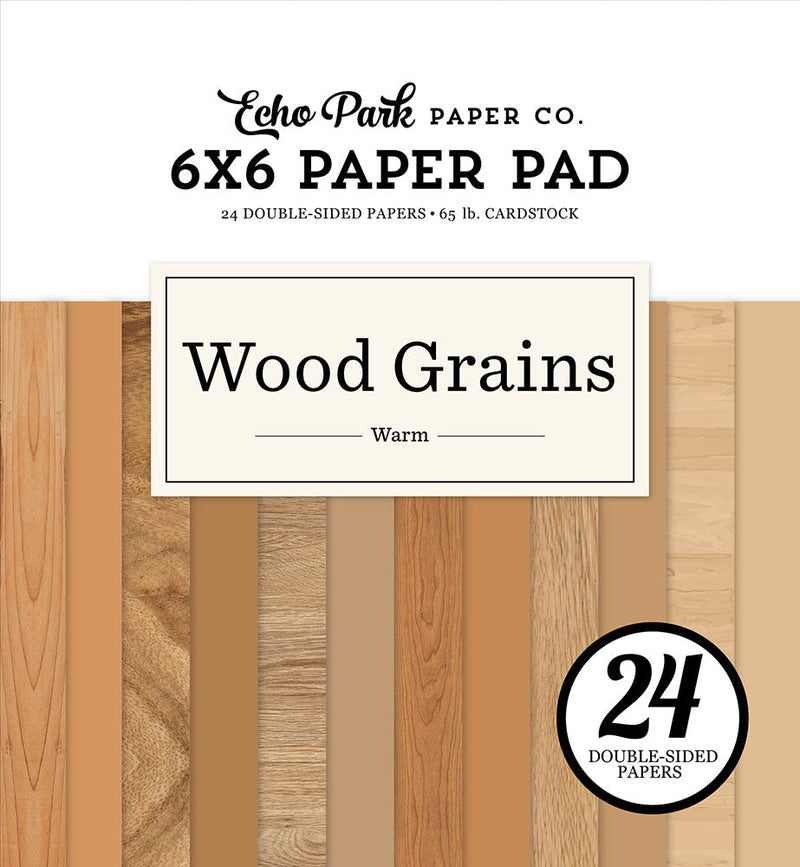 Warm Wood Grains 6" x 6" Paper Pad - Echo Park  