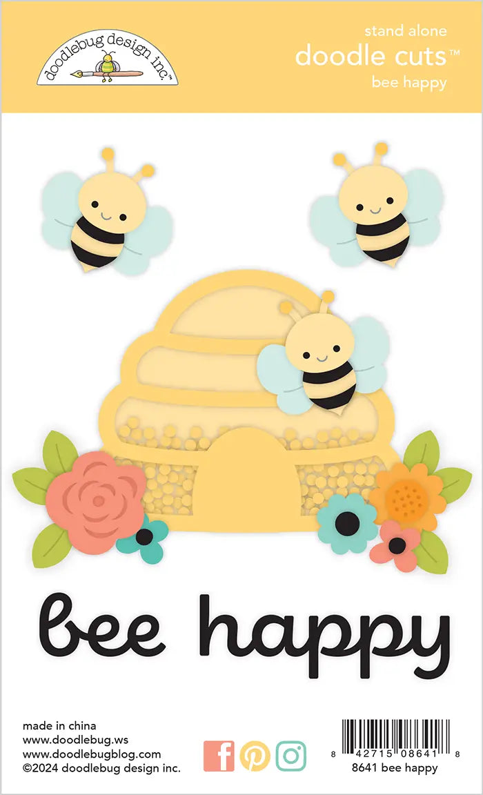 Bee Happy Doodle Cuts - Farmhouse - Doodlebug