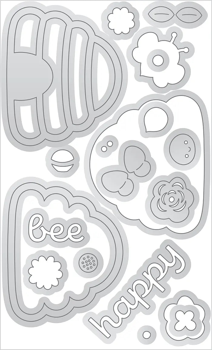 View 2 of Bee Happy Doodle Cuts - Farmhouse - Doodlebug