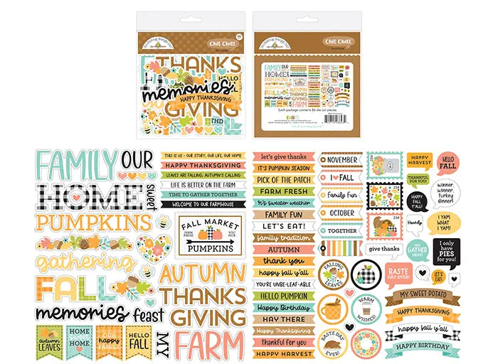 Farmhouse Chit Chat Ephemera - Doodlebug