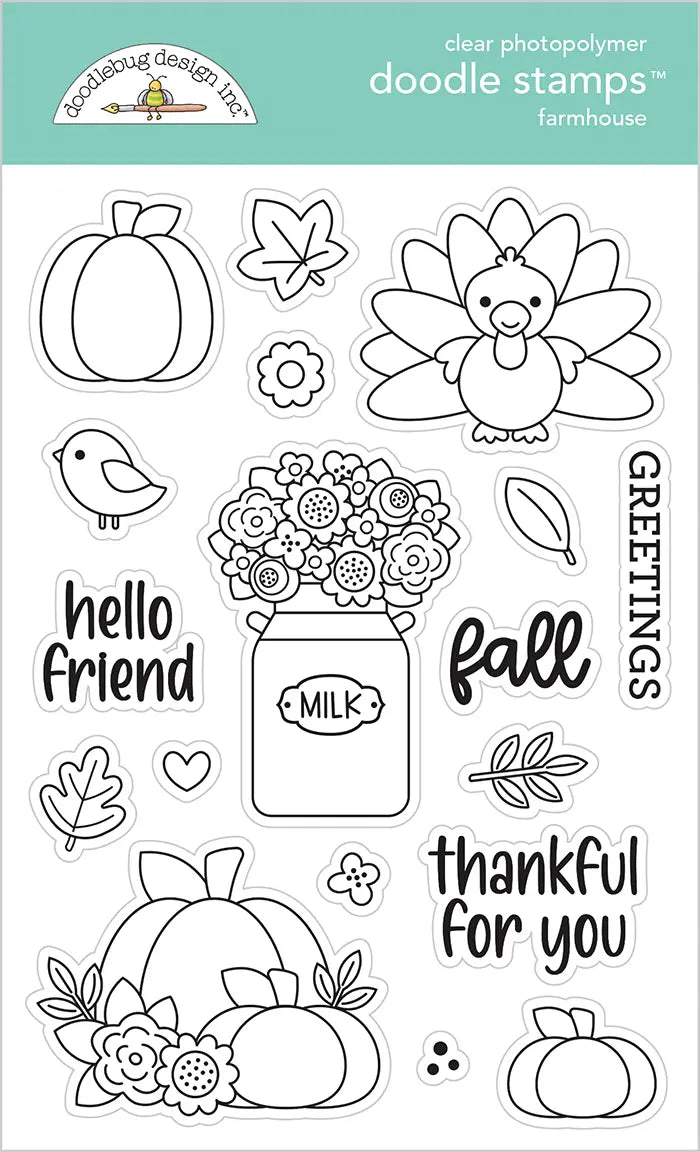 Farmhouse Doodle Stamps - Doodlebug