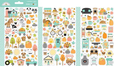 Farmhouse Mini Icons Stickers - Doodlebug